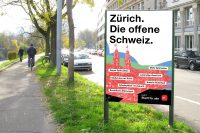 Diese Plakate sollen im Januar und Februar in Zürich hängen.